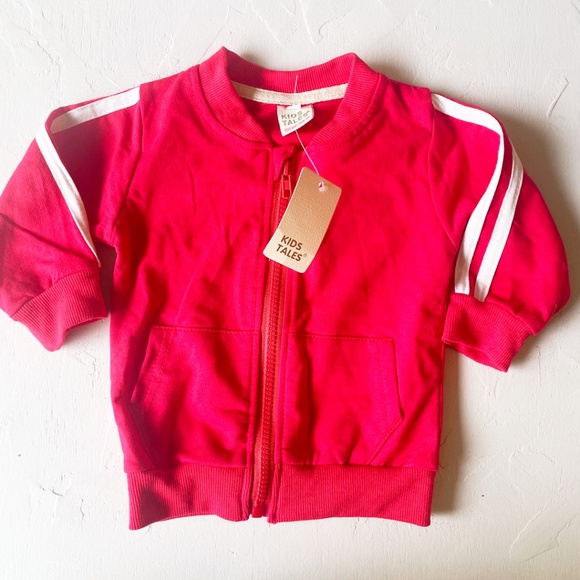 Kid Tales Red Tracksuit with White Stripes - Picture 4 of 6